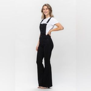 Judy blue tummy control overalls- black